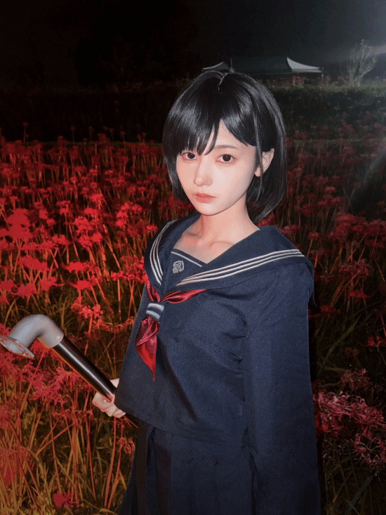 樱花妹cos《寂静岭f》女主：超绝美背 不拔火罐可惜