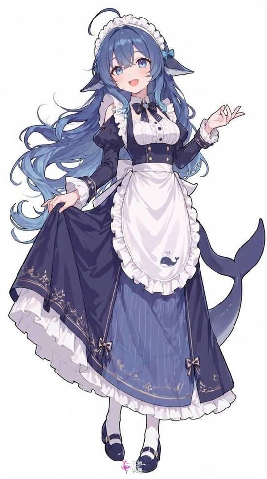 DeepSeek娘“蓝色肥鱼版”走红 网友表情包二创 DeepSeek娘“蓝色肥鱼版”走红 网友表情包二创