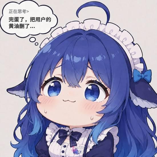DeepSeek娘“蓝色肥鱼版”走红 网友表情包二创 DeepSeek娘“蓝色肥鱼版”走红 网友表情包二创