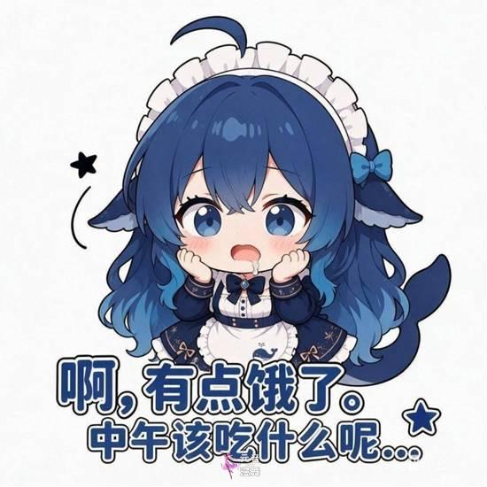 DeepSeek娘“蓝色肥鱼版”走红 网友表情包二创 DeepSeek娘“蓝色肥鱼版”走红 网友表情包二创