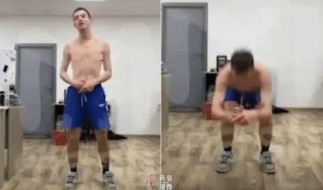 俄罗斯男子挑战深蹲2000次 肾功能严重受损差点丧命